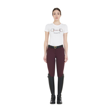 Pantaloni estivi da donna Zenda Light Equestro Prugna Viola