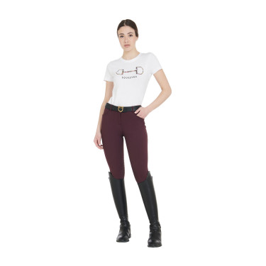 Pantaloni estivi da donna Zenda Light Equestro Prugna Viola