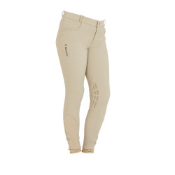 Pantaloni da bambino in tessuto tecnico Equestro Incenso Beige