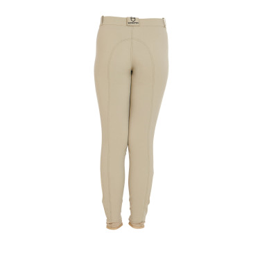 Pantaloni da bambino in tessuto tecnico Equestro Incenso Beige
