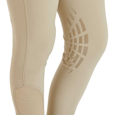 Pantaloni da bambino in tessuto tecnico Equestro Incenso Beige