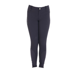 Pantaloni da bambino in tessuto tecnico Equestro Marina Blu marino