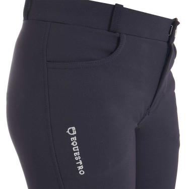 Pantaloni da bambino in tessuto tecnico Equestro Marina Blu marino