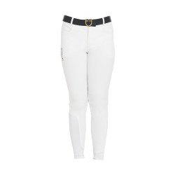 Pantaloni da bambino in tessuto tecnico Equestro Bianco