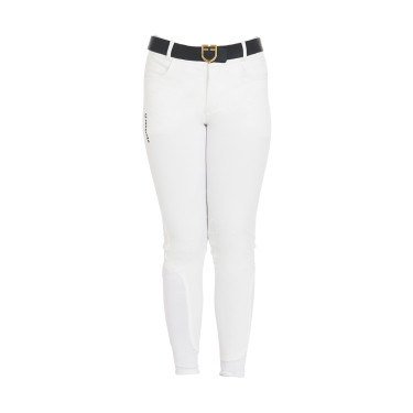 Pantaloni da bambino in tessuto tecnico Equestro Bianco
