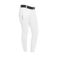 Pantaloni da bambino in tessuto tecnico Equestro Bianco Pantaloni da bambino in tessuto tecnico Equestro Bianco