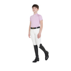 Pantaloni da bambino in tessuto tecnico Equestro Bianco