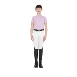 Pantaloni da bambino in tessuto tecnico Equestro Bianco