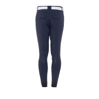 Pantaloni da uomo con grip completo in tessuto tecnico Equestro Nero Pantaloni da uomo con grip completo in tessuto tecnico Equestro Nero