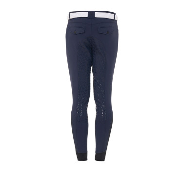 Pantaloni da uomo con grip completo in tessuto tecnico Equestro Blazer marine Blu marino