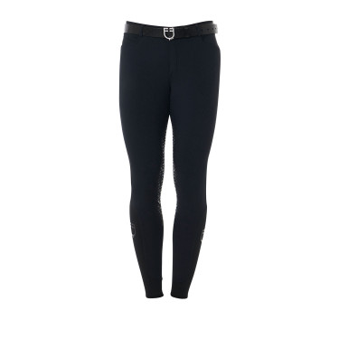 Pantaloni da uomo con grip completo in tessuto tecnico Equestro Nero