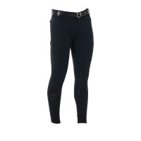 Pantaloni da uomo con grip completo in tessuto tecnico Equestro Nero