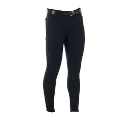 Pantaloni da uomo con grip completo in tessuto tecnico Equestro Nero