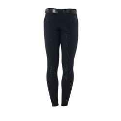 Pantaloni da uomo con grip completo in tessuto tecnico Equestro Nero