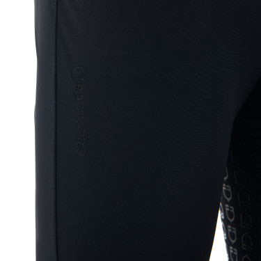 Pantaloni da uomo con grip completo in tessuto tecnico Equestro Nero