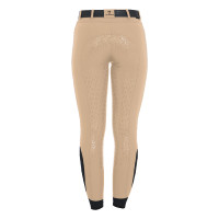 Pantaloni da donna aderenti con grip completo Aria Equestro Bianco