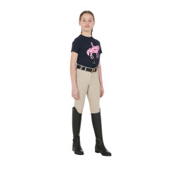 Pantaloni aderenti bambino Amani Equestro Schiuma di marea Beige Pantaloni aderenti bambino Amani Equestro Schiuma di marea Beige