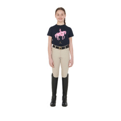 Pantaloni aderenti bambino Amani Equestro Schiuma di marea Beige Pantaloni aderenti bambino Amani Equestro Schiuma di marea Beige