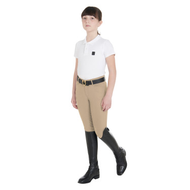 Pantaloni aderenti bambino Amani Equestro Incenso Beige