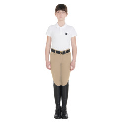 Pantaloni aderenti bambino Amani Equestro Incenso Beige
