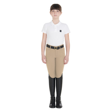 Pantaloni aderenti bambino Amani Equestro Incenso Beige