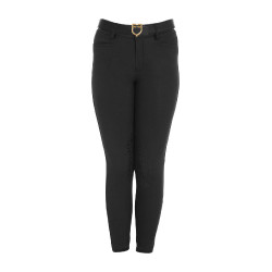 Pantaloni aderenti bambino Amani Equestro Nero