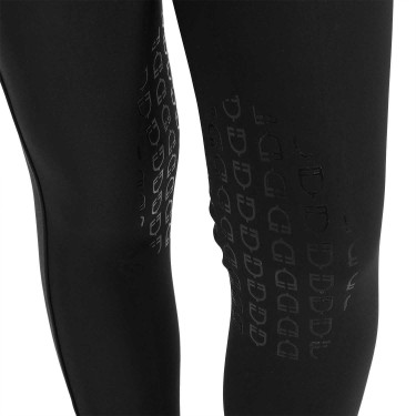 Pantaloni aderenti bambino Amani Equestro Nero