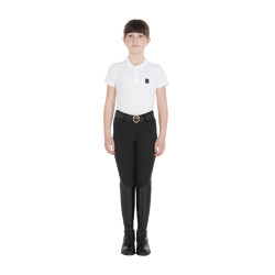 Pantaloni aderenti bambino Amani Equestro Nero