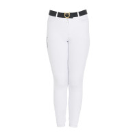 Pantaloni aderenti bambino Amani Equestro Bianco