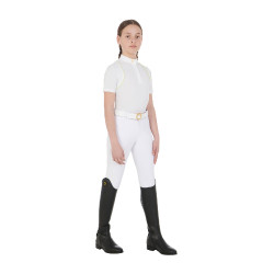 Pantaloni aderenti bambino Amani Equestro Bianco