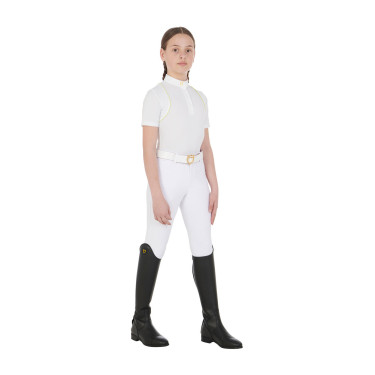 Pantaloni aderenti bambino Amani Equestro Bianco