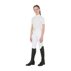 Pantaloni aderenti bambino Amani Equestro Bianco