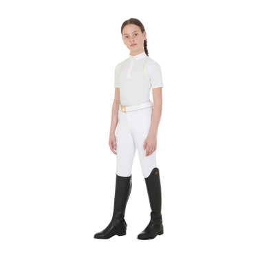 Pantaloni aderenti bambino Amani Equestro Bianco