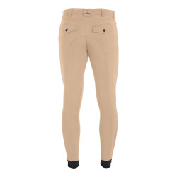 Pantaloni aderenti con grip da uomo con logo Caspar Equestro Incenso Beige Pantaloni aderenti con grip da uomo con logo Caspar Equestro Incenso Beige