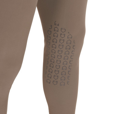 Pantaloni aderenti con grip da uomo con logo Caspar Equestro Noce Marrone Pantaloni aderenti con grip da uomo con logo Caspar Equestro Noce Marrone