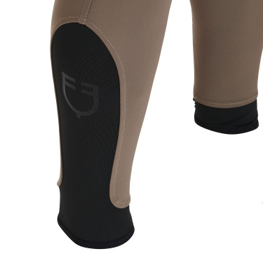 Pantaloni aderenti con grip da uomo con logo Caspar Equestro Noce Marrone Pantaloni aderenti con grip da uomo con logo Caspar Equestro Noce Marrone