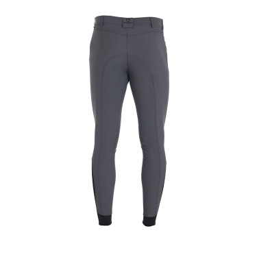 Pantaloni aderenti con grip da uomo con logo Caspar Equestro Asfalto Grigio Pantaloni aderenti con grip da uomo con logo Caspar Equestro Asfalto Grigio