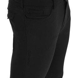 Pantaloni aderenti con grip da uomo con logo Caspar Equestro Nero Pantaloni aderenti con grip da uomo con logo Caspar Equestro Nero
