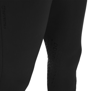 Pantaloni aderenti con grip da uomo con logo Caspar Equestro Nero Pantaloni aderenti con grip da uomo con logo Caspar Equestro Nero