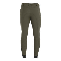 Pantaloni aderenti con grip da uomo con logo Caspar Equestro Verde militare Blu
