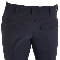 Pantaloni aderenti con grip da uomo con logo Caspar Equestro Marina Blu marino Pantaloni aderenti con grip da uomo con logo Caspar Equestro Marina Blu marino
