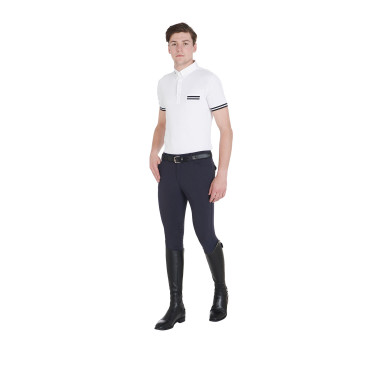 Pantaloni aderenti con grip da uomo con logo Caspar Equestro Marina Blu marino Pantaloni aderenti con grip da uomo con logo Caspar Equestro Marina Blu marino
