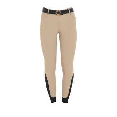 Pantaloni aderenti con grip da donna con logo Zenda Equestro