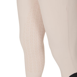 Pantaloni aderenti con grip integrale da uomo Aria Equestro Dollaro sabbia Bianco