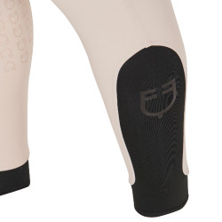 Pantaloni aderenti con grip integrale da uomo Aria Equestro Dollaro sabbia Bianco