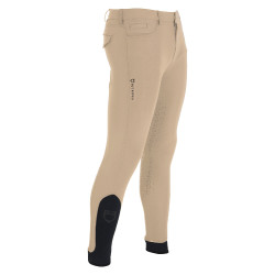 Pantaloni aderenti con grip integrale da uomo Aria Equestro Incenso Beige