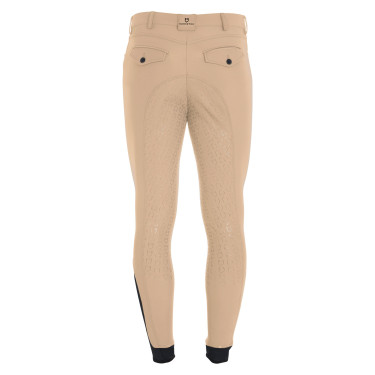 Pantaloni aderenti con grip integrale da uomo Aria Equestro Incenso Beige