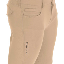 Pantaloni aderenti con grip integrale da uomo Aria Equestro Incenso Beige