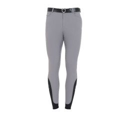 Pantaloni aderenti con grip integrale da uomo Aria Equestro Grigio ghiaccio Pantaloni aderenti con grip integrale da uomo Aria Equestro Grigio ghiaccio