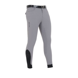 Pantaloni aderenti con grip integrale da uomo Aria Equestro Grigio ghiaccio Pantaloni aderenti con grip integrale da uomo Aria Equestro Grigio ghiaccio